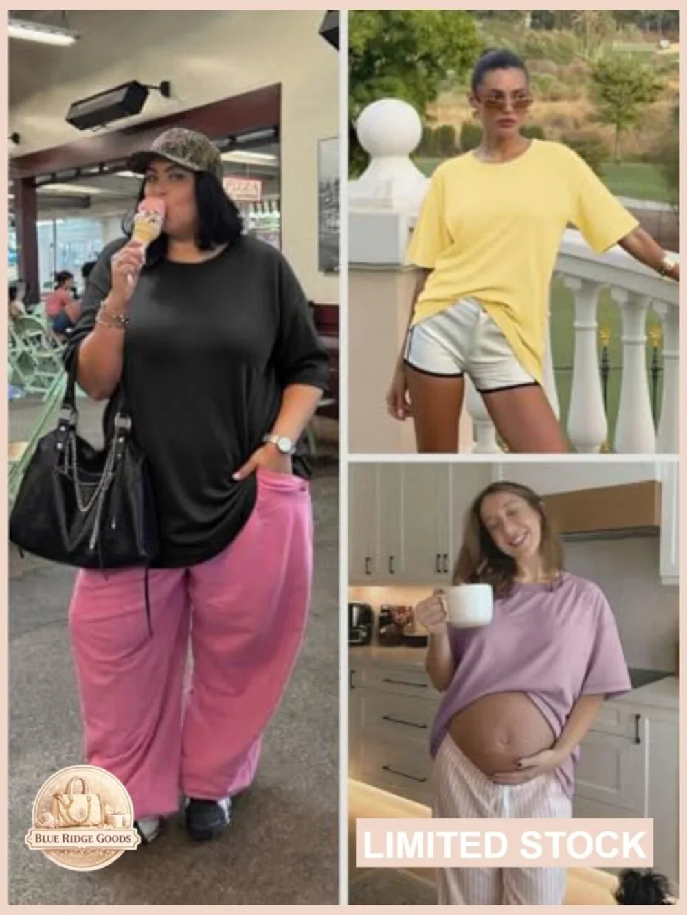 Oversized T-Shirt Loose Fit Y2K Casual Graphic Tee Summer Workout Top - Picture 5 of 7